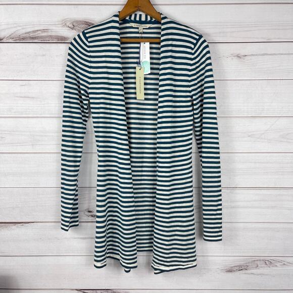 41 Hawthorn XS Silk Blend‎ Striped Soft Cardigan NWT - Picture 1 of 7